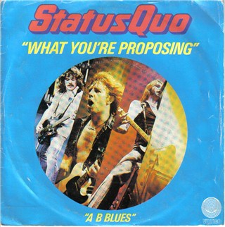 franzsisches Cover der Status Quo Single 'What you're proposing'