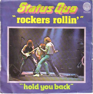 franzsische Cover der Status Quo Single 'Rockers Rollin'
