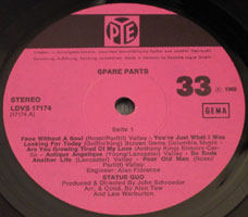 Spare Parts - german LP-Label
