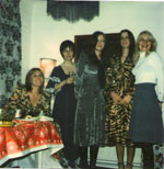 c1973  A rare photo of some of the first Quo wives  
