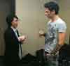 6th March 2011 Seoul S.Korea. Maksim backstage with Takashi Ochiai   
from Universal Music Japan