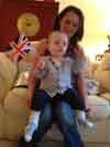 June 2012 Queens Jubilee Day Grandson Leo and daughter Kirstie
