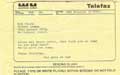 Telegram from A&M Records received on Quos arrival in Los Angeles for the first USA Tour 73