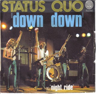 franzsisches Cover der Status Quo Single 'Down Down'