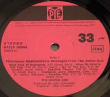 Picturesque Matchstickable Mesages -deutsche LP-Label